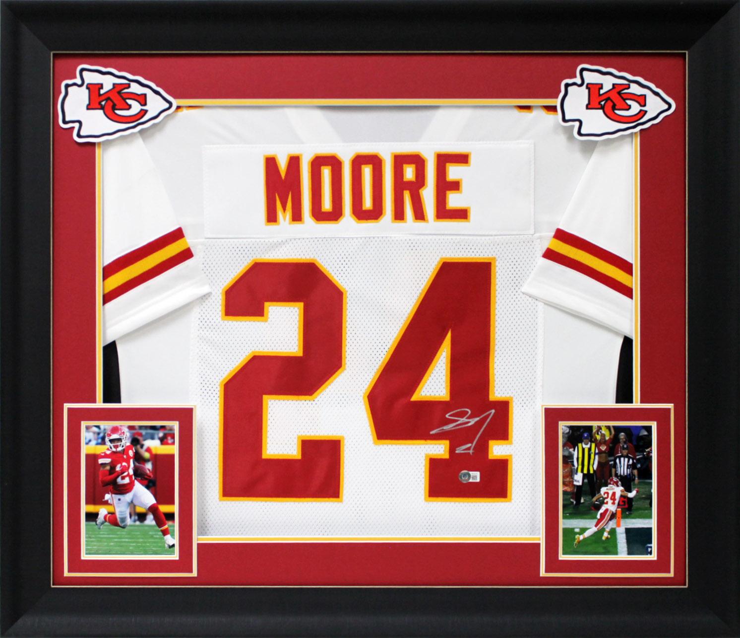 Skyy Moore Signed Custom Framed Jersey Display (Beckett COA)