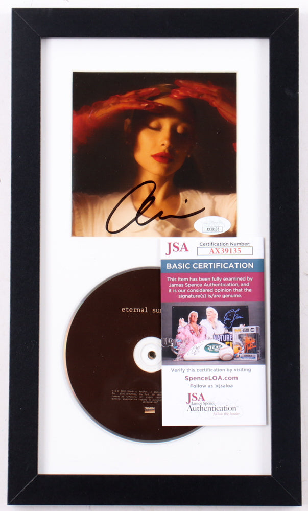 🌟 Ariana Grande Signed Custom Framed “Eternal Sunshine” CD Album Insert Display – Authentic Autograph + COA – Rare Pop Music Collectible