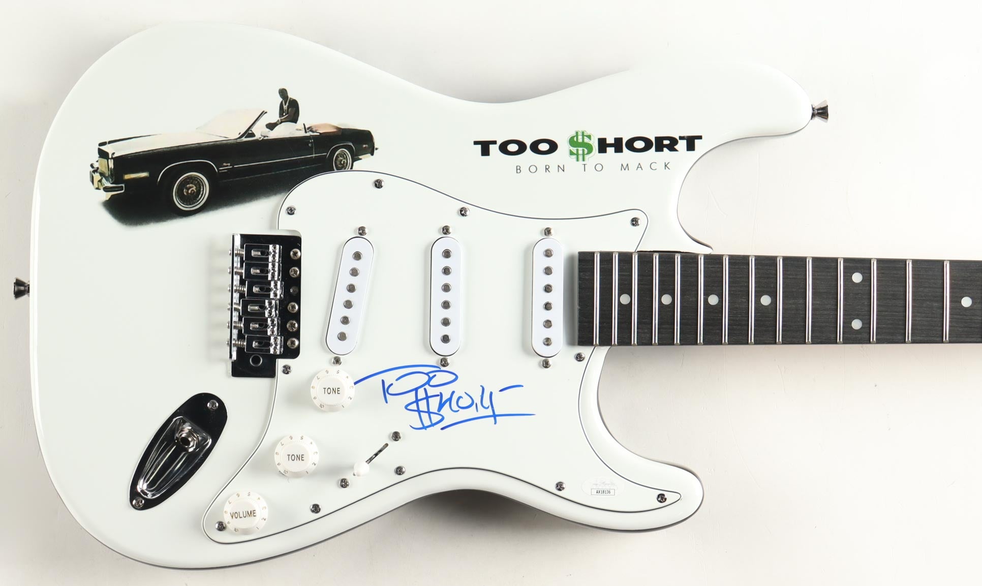 🎤 Too Short Signed Guitar – Authentic Autograph + COA – Hip-Hop Legend Collectible