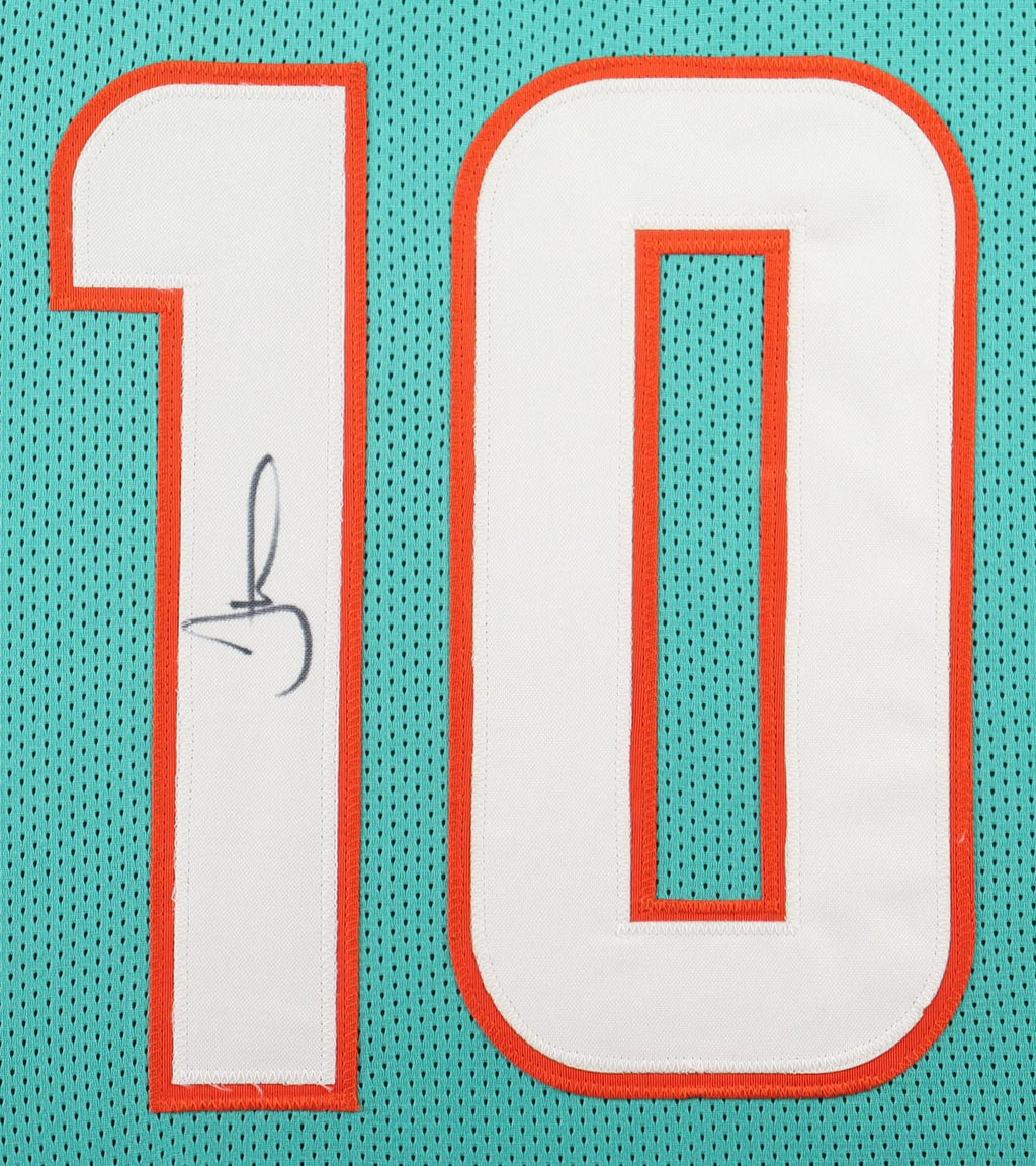 🏈 Tyreek Hill Signed Custom Framed Jersey Display – Beckett Certified Autograph – Premium NFL Collectible