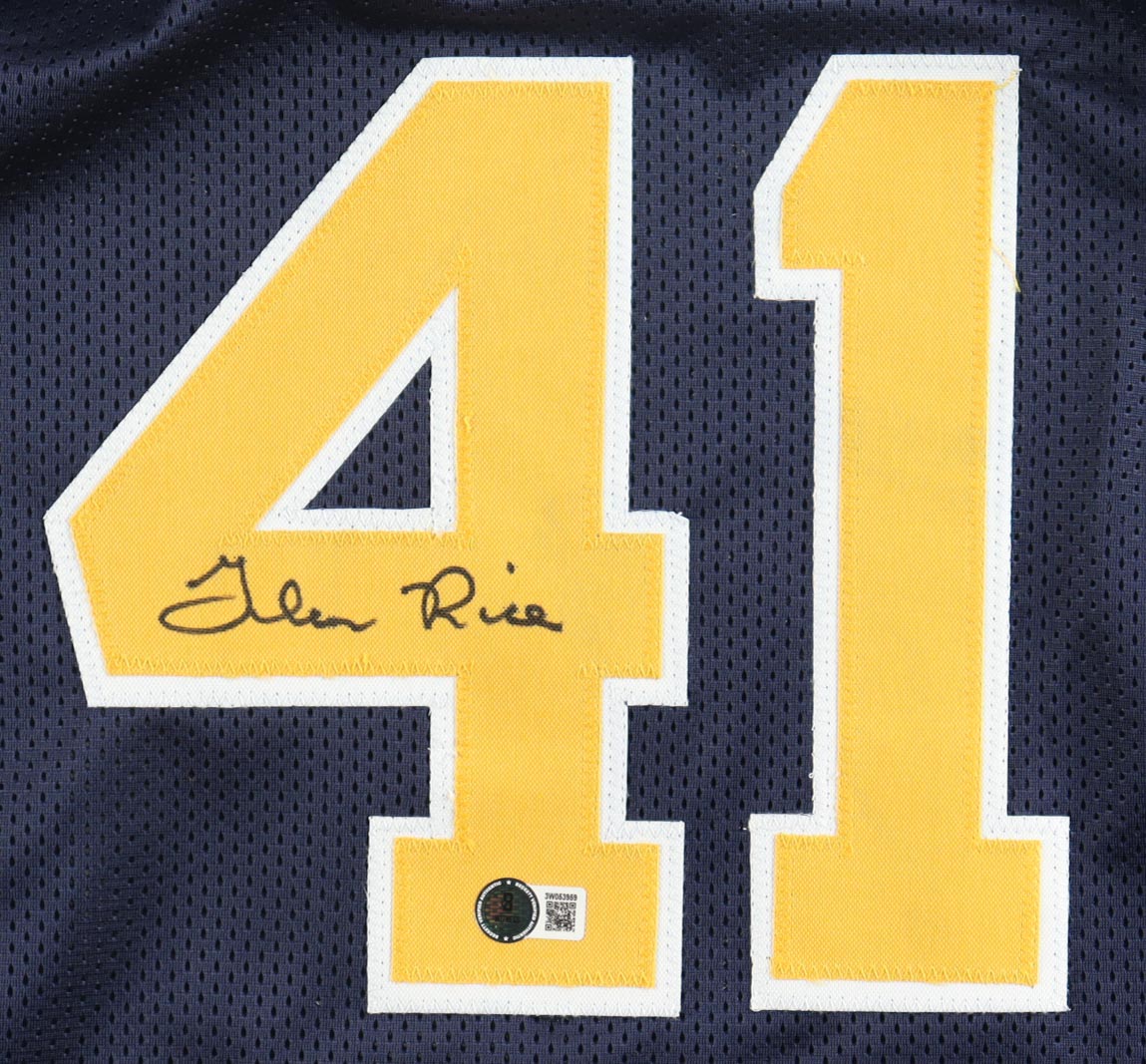 Glen Rice Signed Michigan Wolverines Jersey – Autographed Beckett