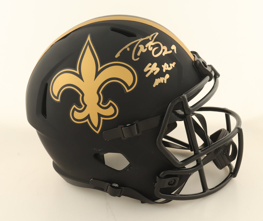 ⚜️ Drew Brees Signed Saints Full-Size Eclipse Alternate Speed Helmet – Authentic Autograph + COA – Premium NFL Collectible
