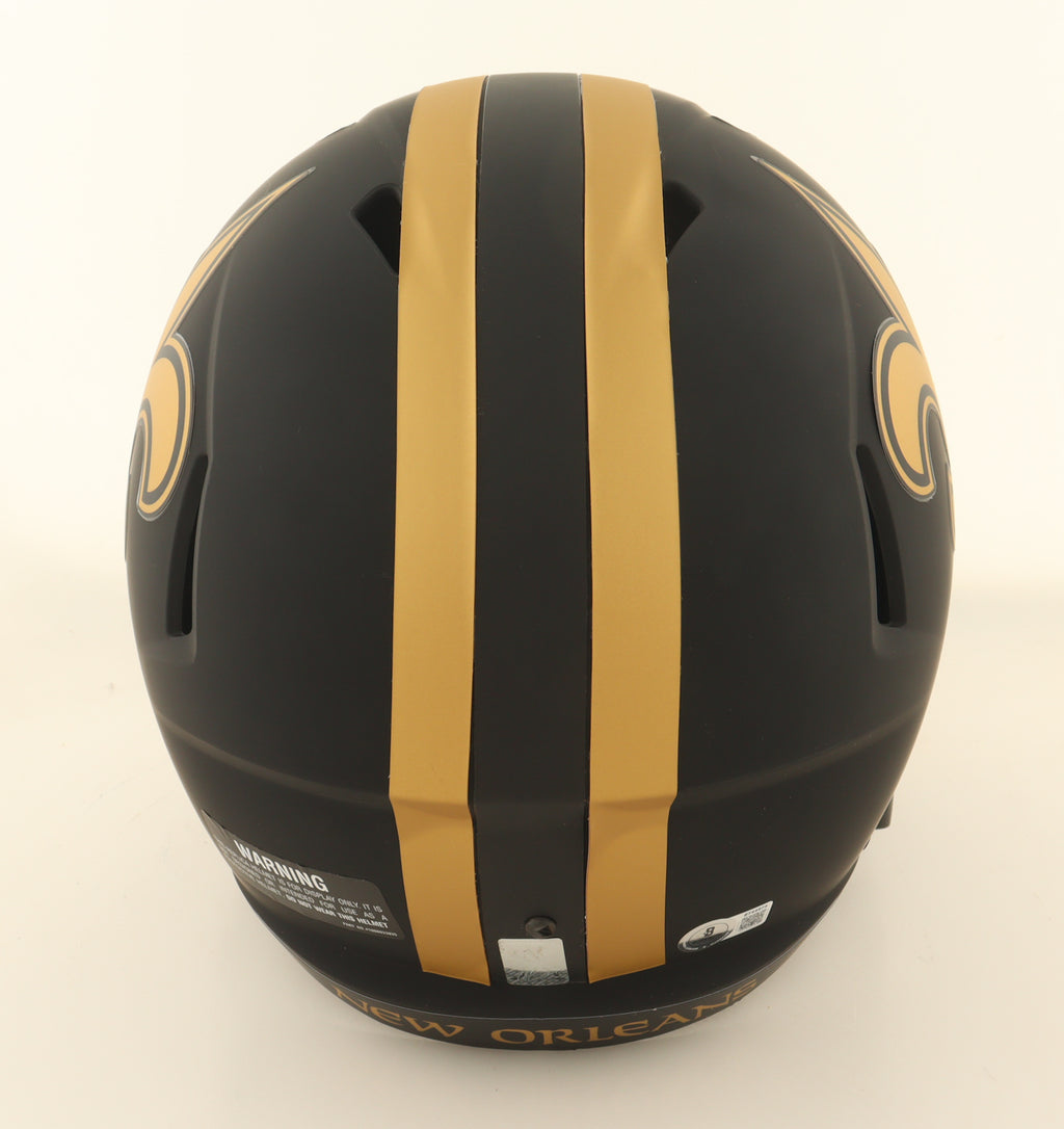 ⚜️ Drew Brees Signed Saints Full-Size Eclipse Alternate Speed Helmet – Authentic Autograph + COA – Premium NFL Collectible