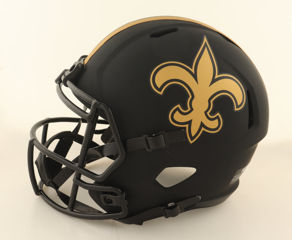 ⚜️ Drew Brees Signed Saints Full-Size Eclipse Alternate Speed Helmet – Authentic Autograph + COA – Premium NFL Collectible