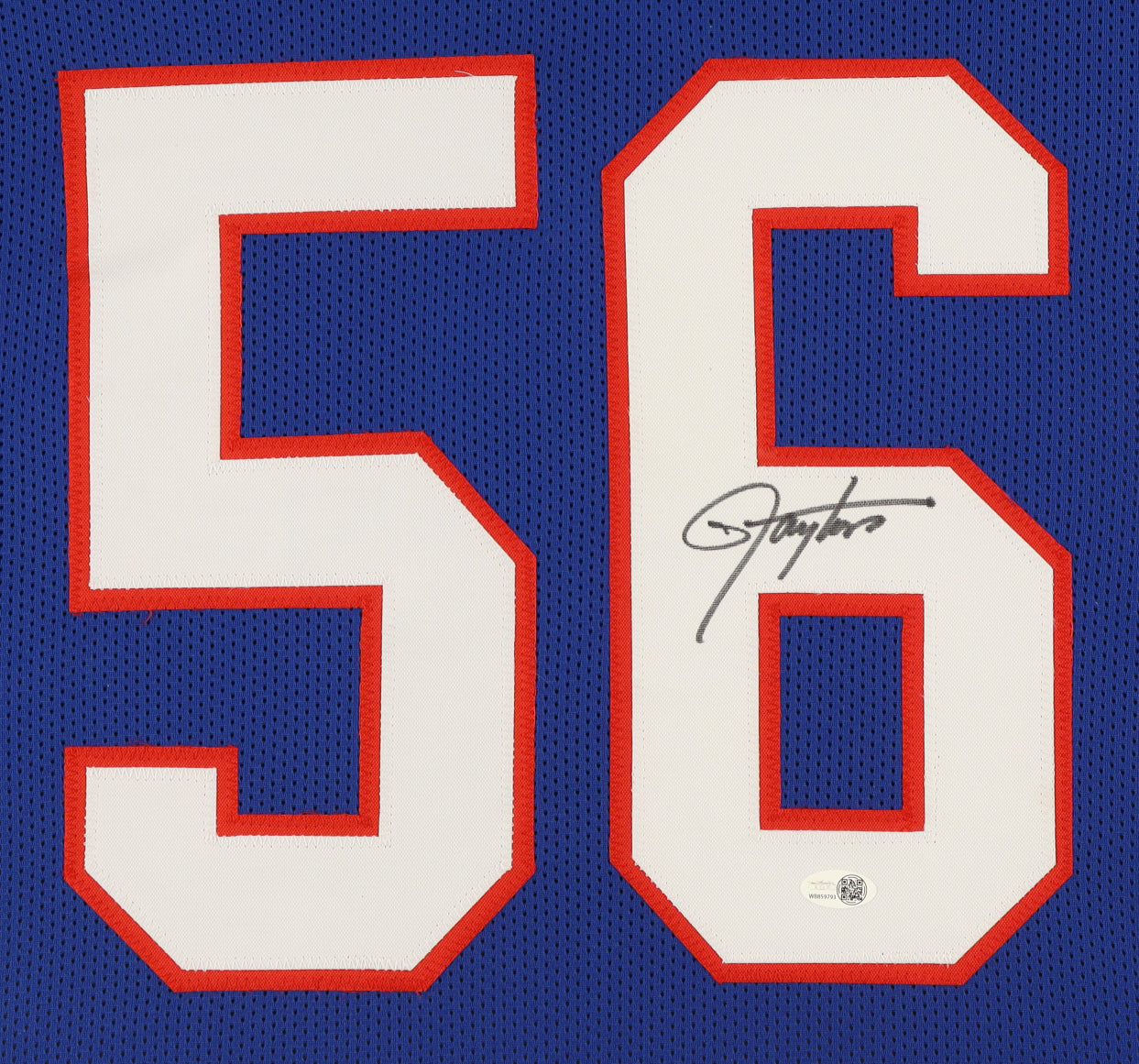Lawrence Taylor Signed Custom Framed Jersey Display (JSA COA)