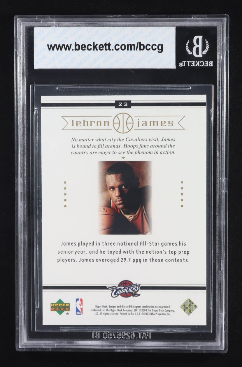Lebron James 2003 Upper Deck Box Set #23 RC (BCCG 10)