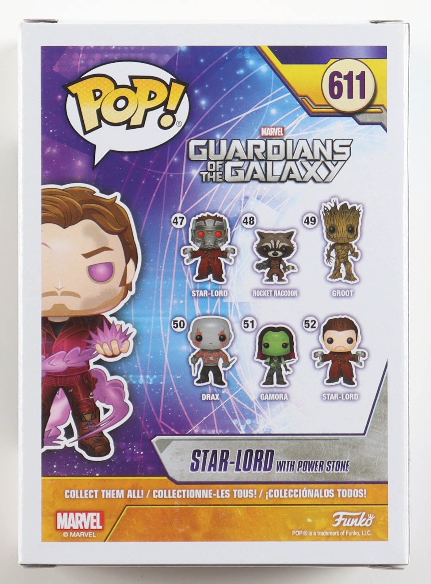 🌌 Chris Pratt Signed “Guardians of the Galaxy” #611 Star-Lord with Power Stone Funko Pop! – Authentic Autograph + COA – Marvel Collectible