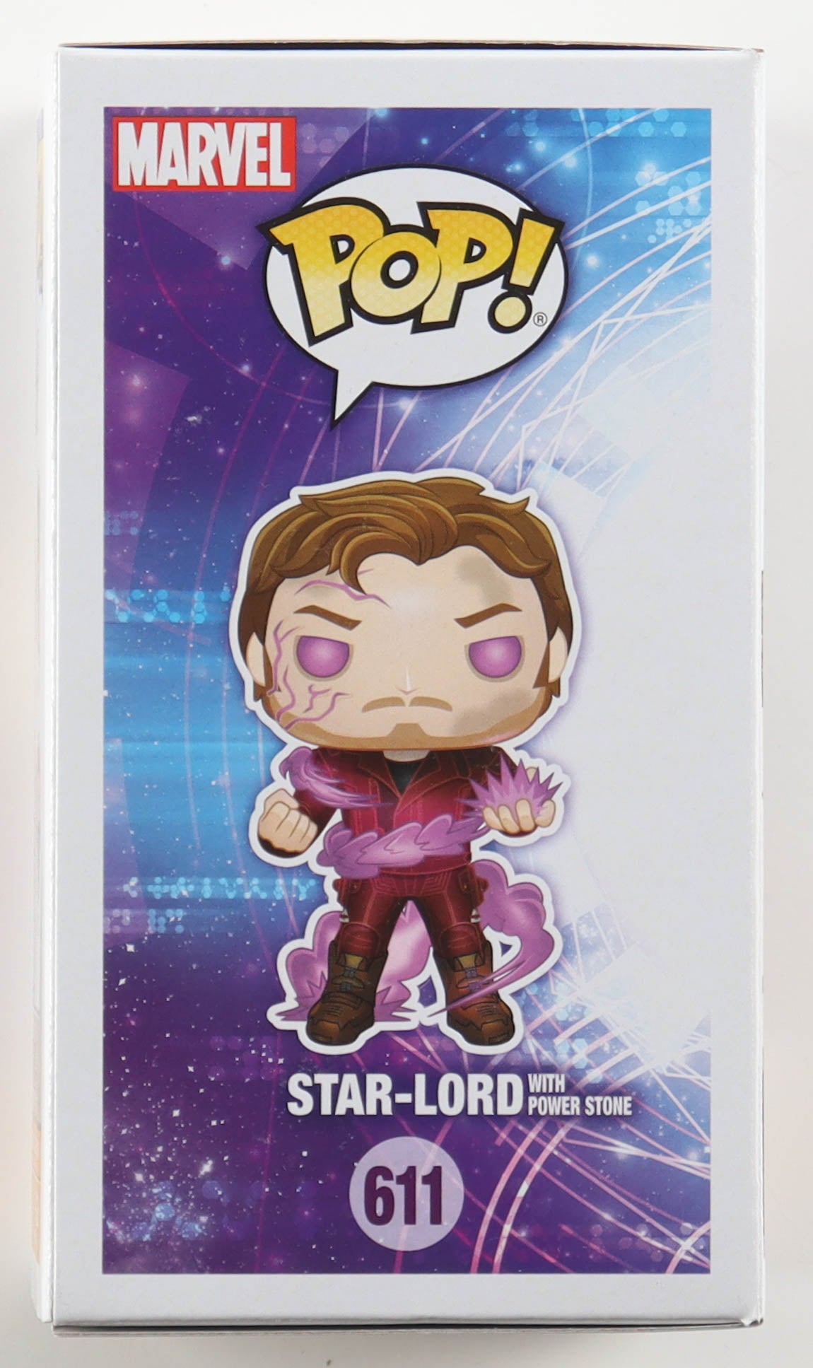 🌌 Chris Pratt Signed “Guardians of the Galaxy” #611 Star-Lord with Power Stone Funko Pop! – Authentic Autograph + COA – Marvel Collectible