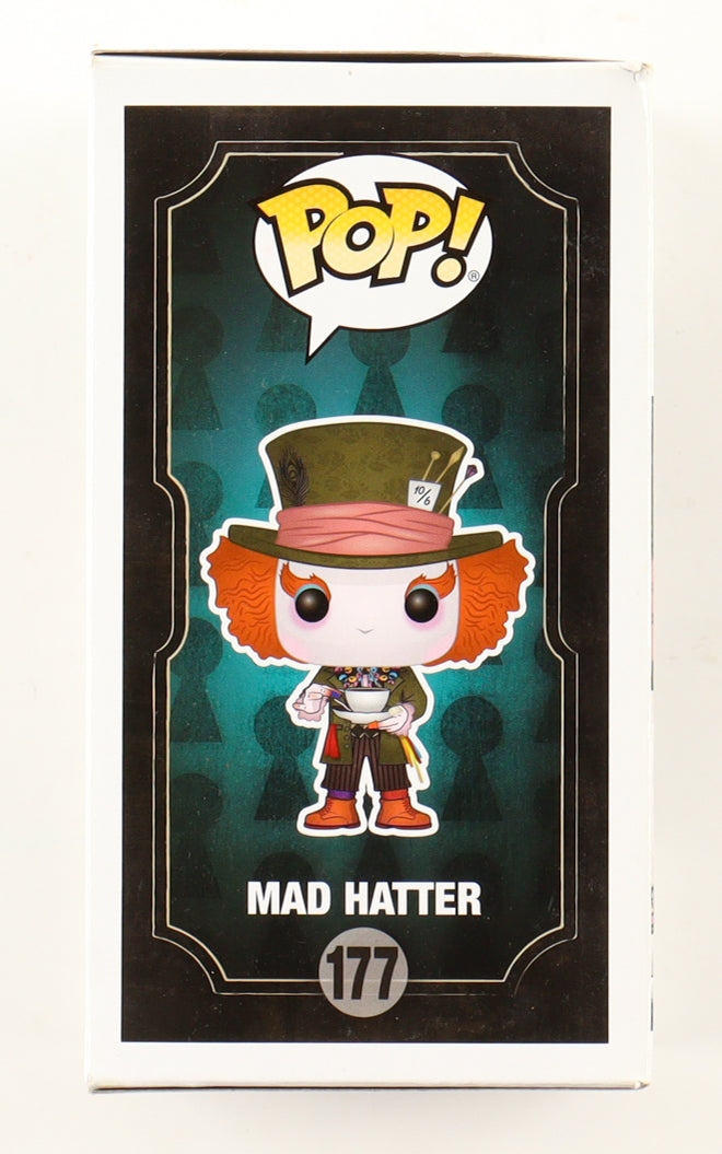 🎩 Johnny Depp Signed “Alice in Wonderland” #177 Funko Pop! – Authentic Autograph + COA – Disney Collectible