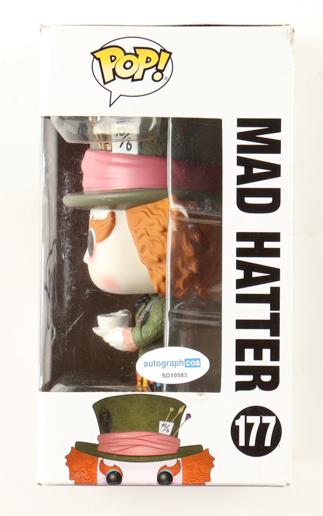 🎩 Johnny Depp Signed “Alice in Wonderland” #177 Funko Pop! – Authentic Autograph + COA – Disney Collectible