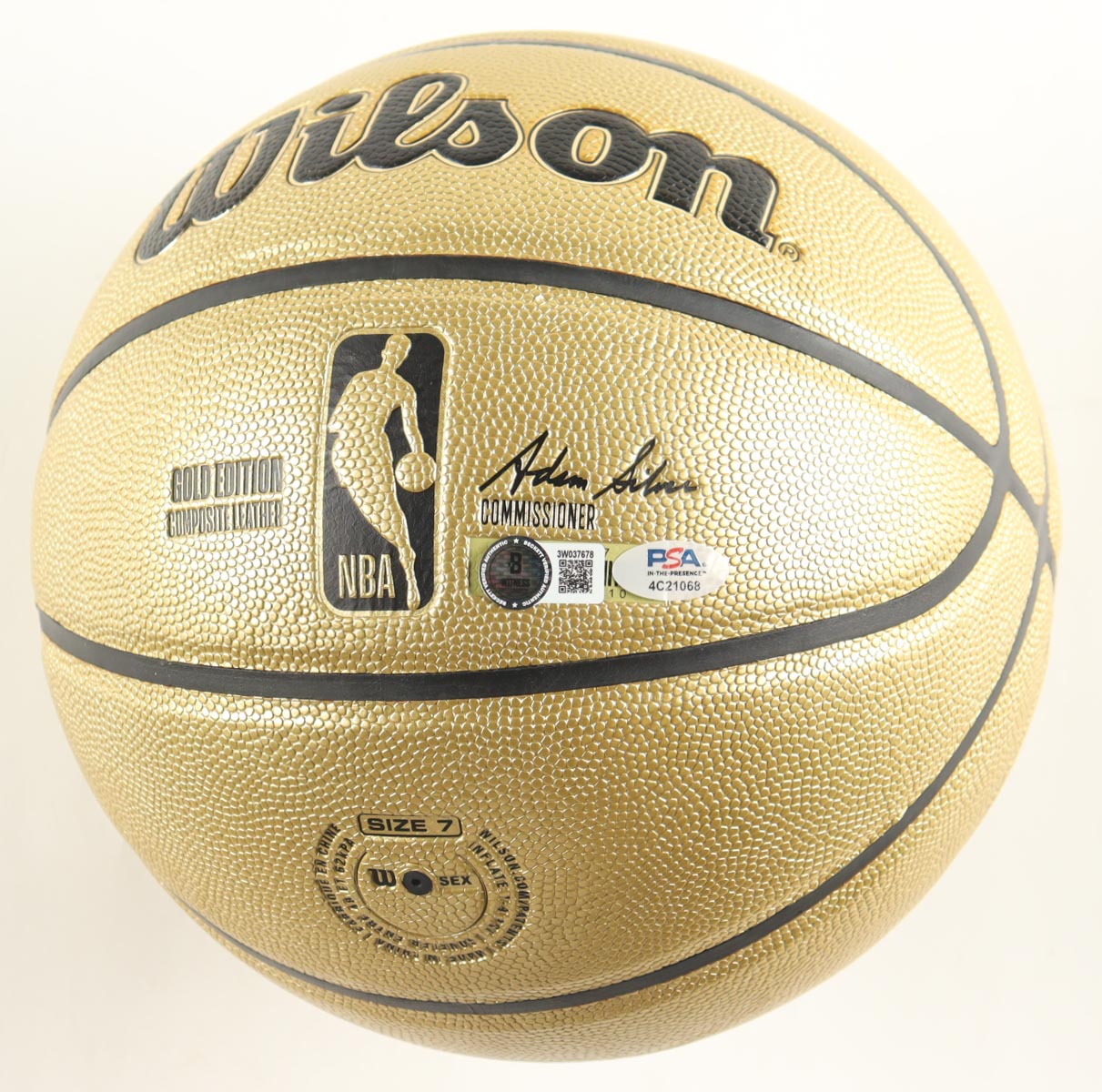 🏀 Larry Bird & Magic Johnson Signed NBA Basketball – Dual Autograph + COA – Premium Display Stand Included