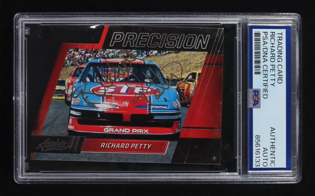 Richard Petty Signed 2017 Panini Absolute Precision Racing #P15 (PSA)