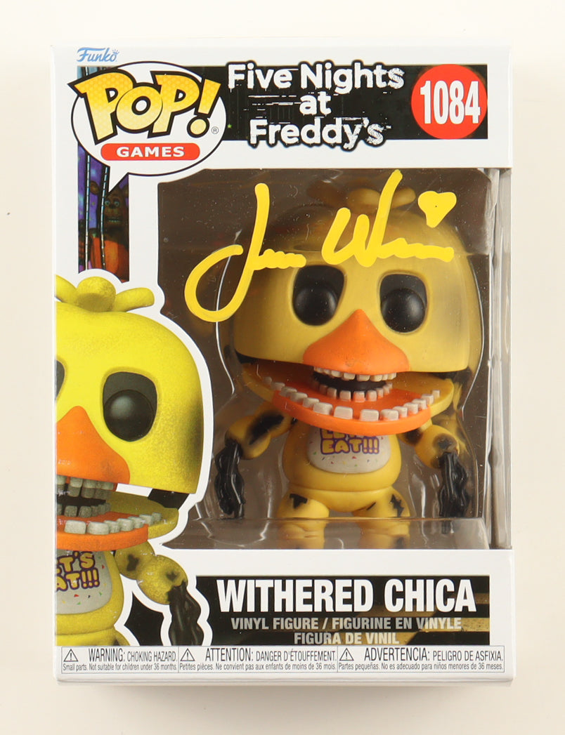 Jess Weiss Signed "Five Nights at Freddy's" #1084 Withered Chica Funko Pop! Vinyl Figure (JSA)