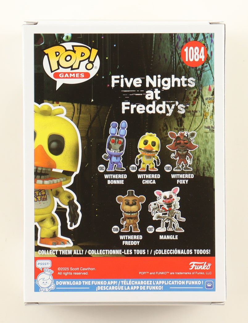 Jess Weiss Signed "Five Nights at Freddy's" #1084 Withered Chica Funko Pop! Vinyl Figure (JSA)