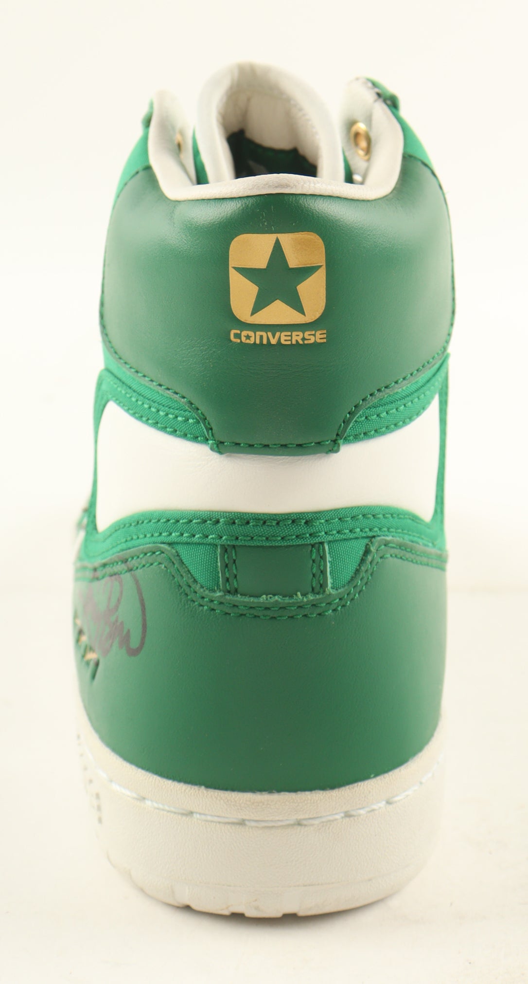🏀 Larry Bird Signed Converse Boston Celtics 1984 Championship Basketball Shoe – Authentic Autograph + Plaque & Display Stand
