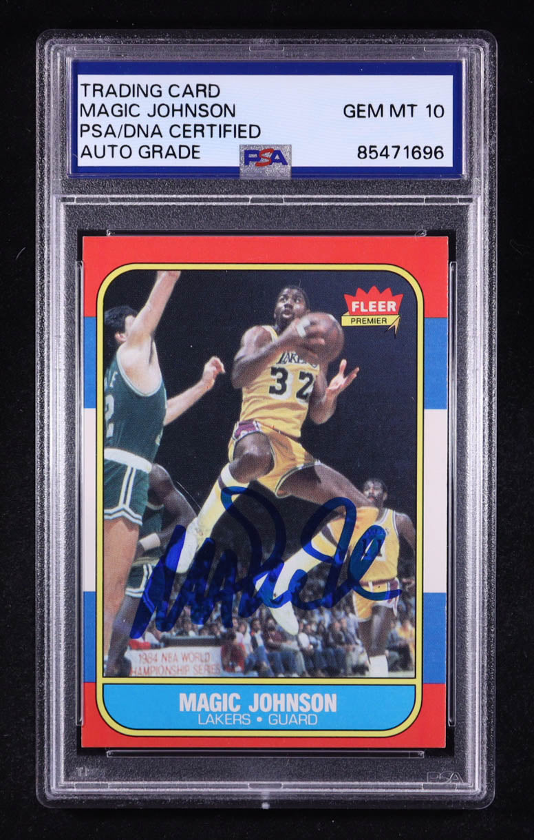 🏀 Magic Johnson Signed Card – Authentic Autograph + COA – Rare Lakers Collectible