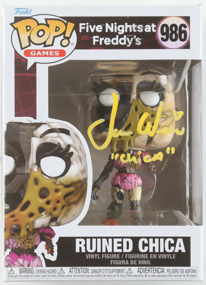 Jess Weiss Signed “Five Nights at Freddy’s” Ruined Chica #986 Funko Pop! – Inscribed “Chica” (JSA COA)