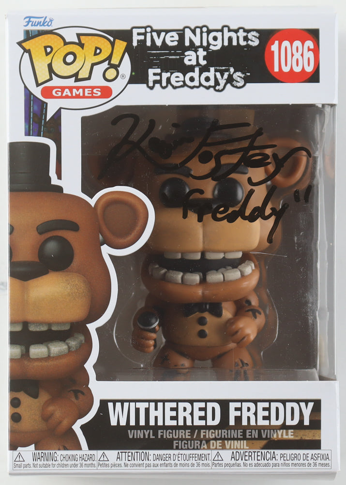 Kevin Foster Signed “Five Nights at Freddy’s” Withered Freddy #1086 Funko Pop! – Inscribed “Freddy” (JSA COA)