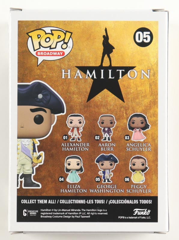 Christopher Jackson Signed “Hamilton” #05 George Washington Funko Pop! Vinyl Figure (Beckett COA)