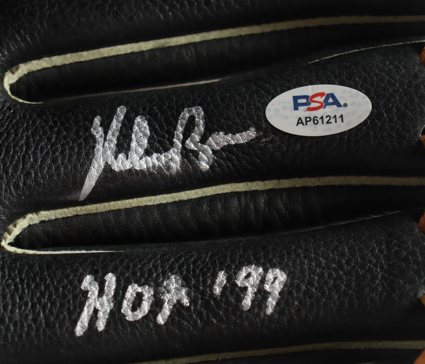 Nolan Ryan Signed Rawlings Glove – Inscribed “HOF ’99” with Display Case (PSA COA)