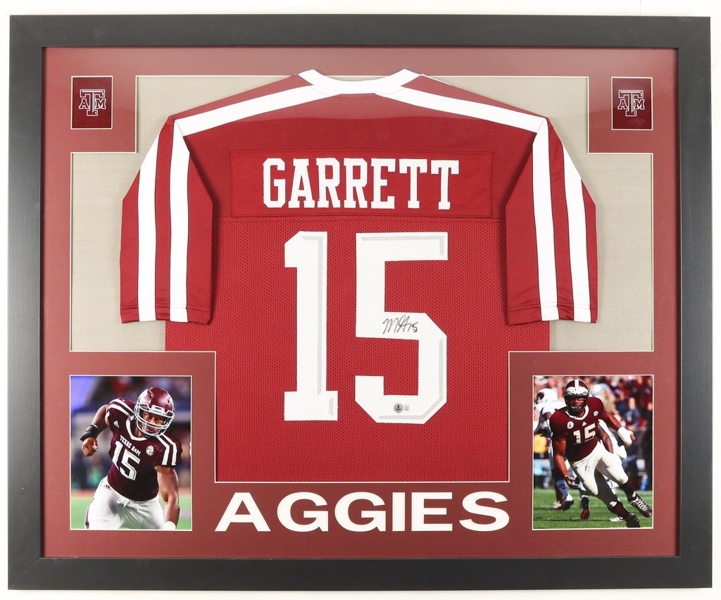 🏈 Myles Garrett Signed Texas A&M Jersey – Authentic Autograph + COA – Aggies Collectible