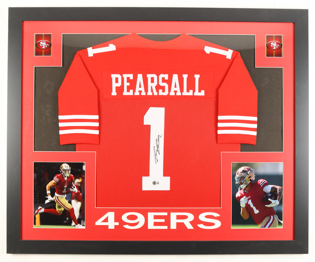 Ricky Pearsall Signed Custom Framed Jersey Display (Beckett)