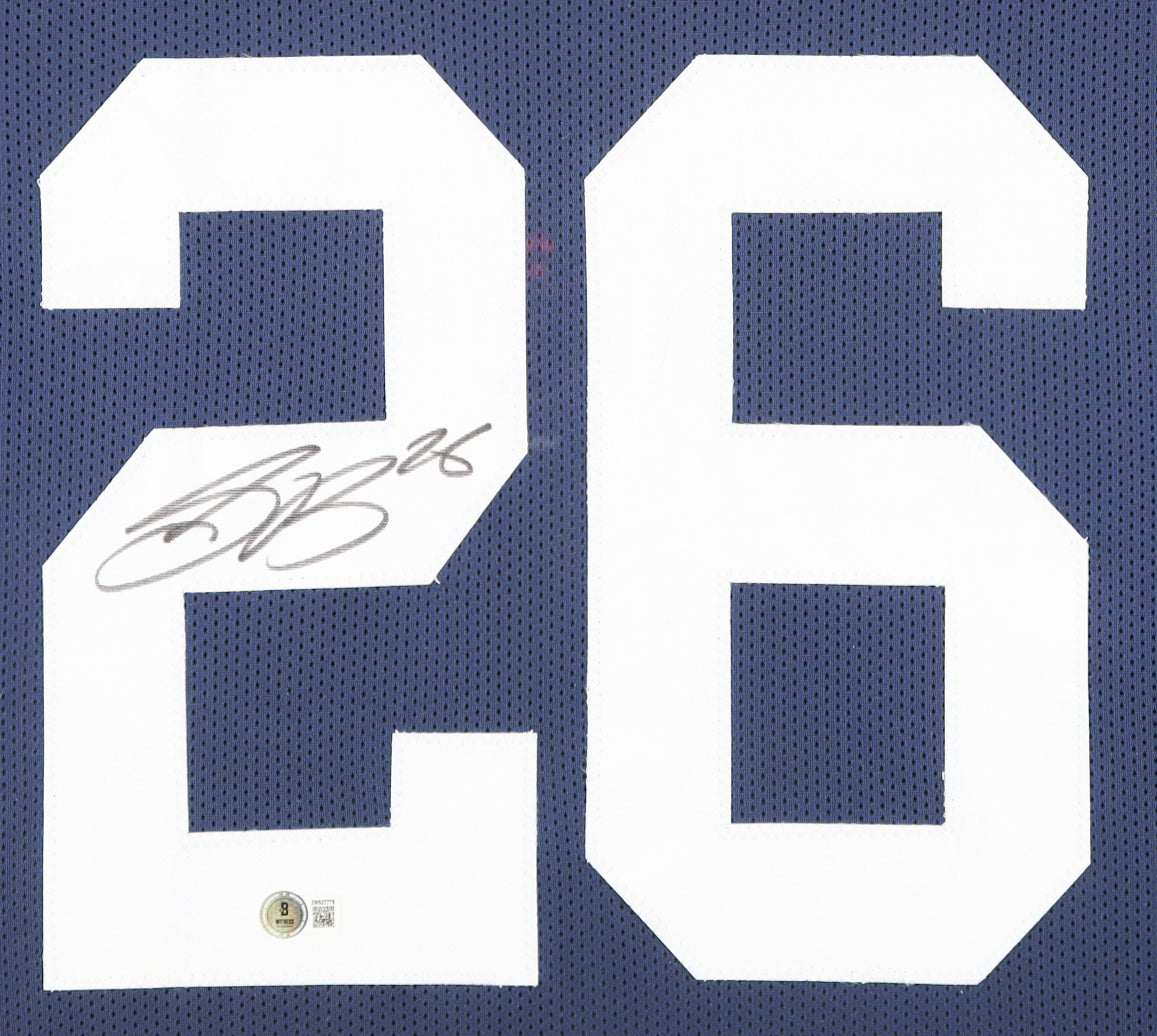🏈 Saquon Barkley Signed Jersey – Authentic Autograph + COA – NFL Superstar Collectible