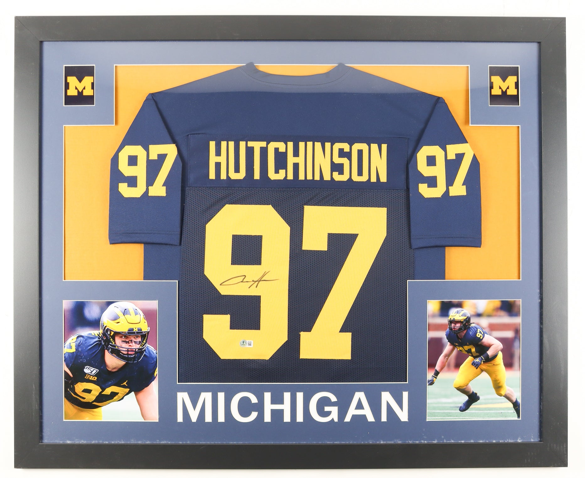 💛💙 Aidan Hutchinson Signed Michigan Jersey – Authentic Autograph + COA – Wolverines Collectible