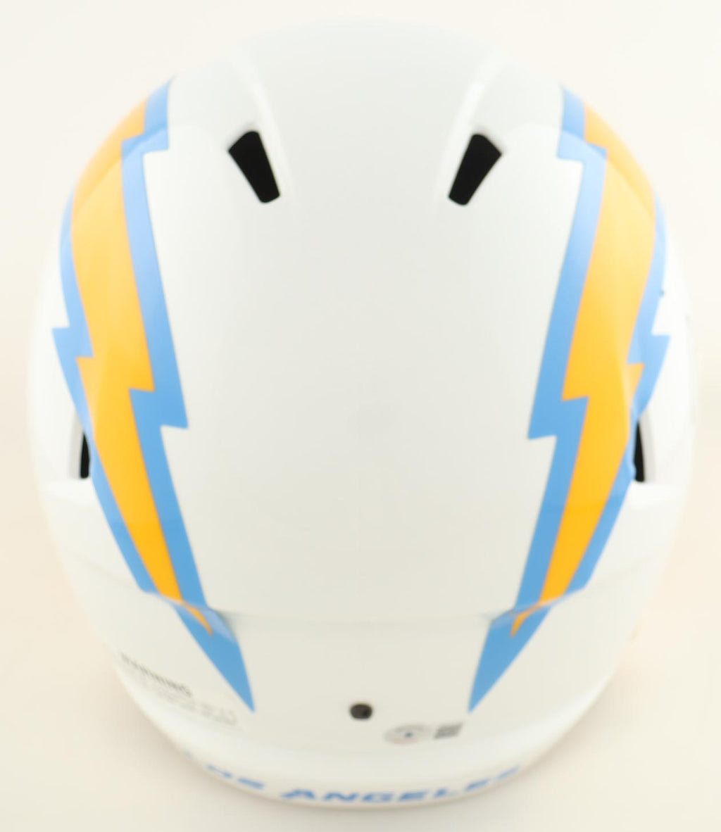 Justin Herbert Signed Chargers Full-Size Speed Helmet Inscribed "2020 NFL ROY" (Beckett)