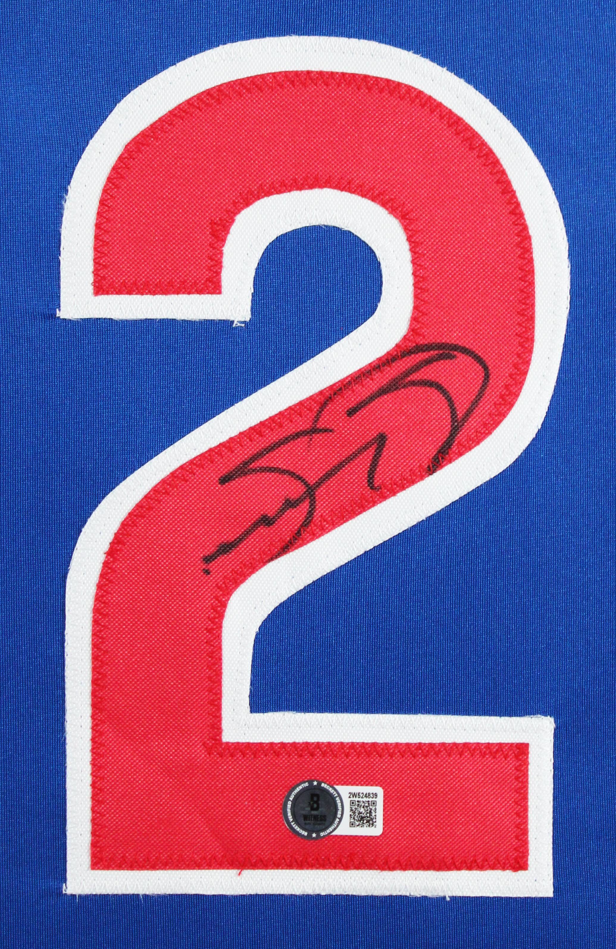 Sammy Sosa Signed Custom Framed Jersey Display (Beckett COA)