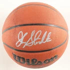 john Stockton Autographed Wilson Authentic Series NBA basketball. (Beckett)
