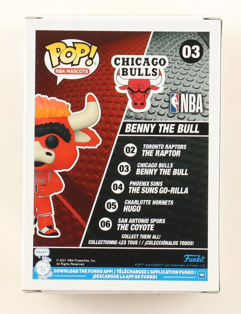 Joakim Noah Signed "Bulls" #03 Benny the Bull Funko Pop! Vinyl Figure