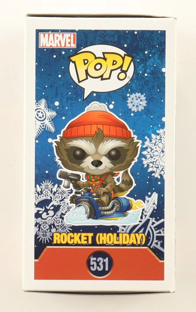 Bradley Cooper Signed Autographed Marvel Rocket Holiday Funko #531 JSA AR41379
