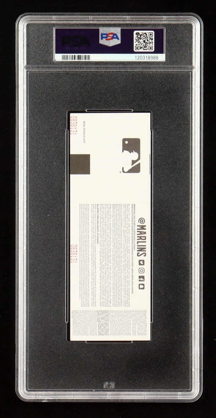 Shohei Ohtani 2024 Dodgers 1st 50/50 Player In MLB History Authentic Full Game Ticket (PSA 10)