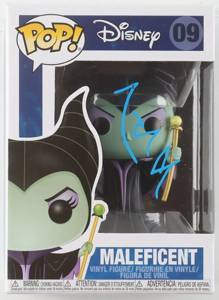Share Angelina Jolie Signed "Disney" #09 Maleficent Funko Pop! Vinyl Figure (Beckett)