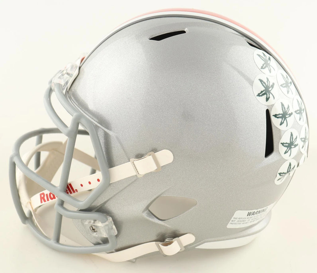 JUUSTIN FIELDS SIGNED OHIO STATE BUCKEYES ECLIPSE FULL SIZE SPEED HELMET BECKETT