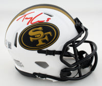 Trey Lance Signed 49ers Lunar Eclipse Alternate Speed Mini Helmet (Beckett)